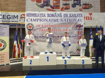 Moment din concursul de karate Shotokan JSKA